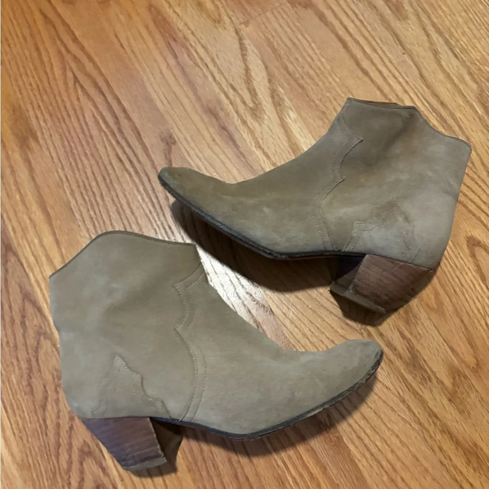 Isabel Marant Suede Tan Ankle Boots - Picture 4 of 6